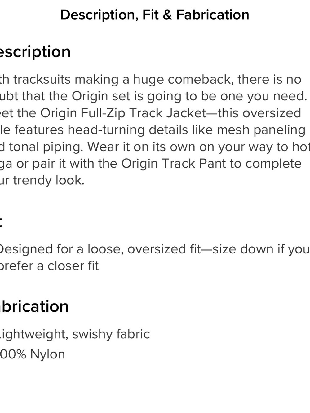 ALO Yoga Origin Full-Zip Track Jacket -New with tags NWT! - Picture 5 of 11